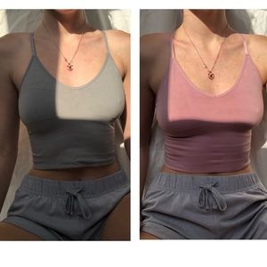 set of two workout tanks
